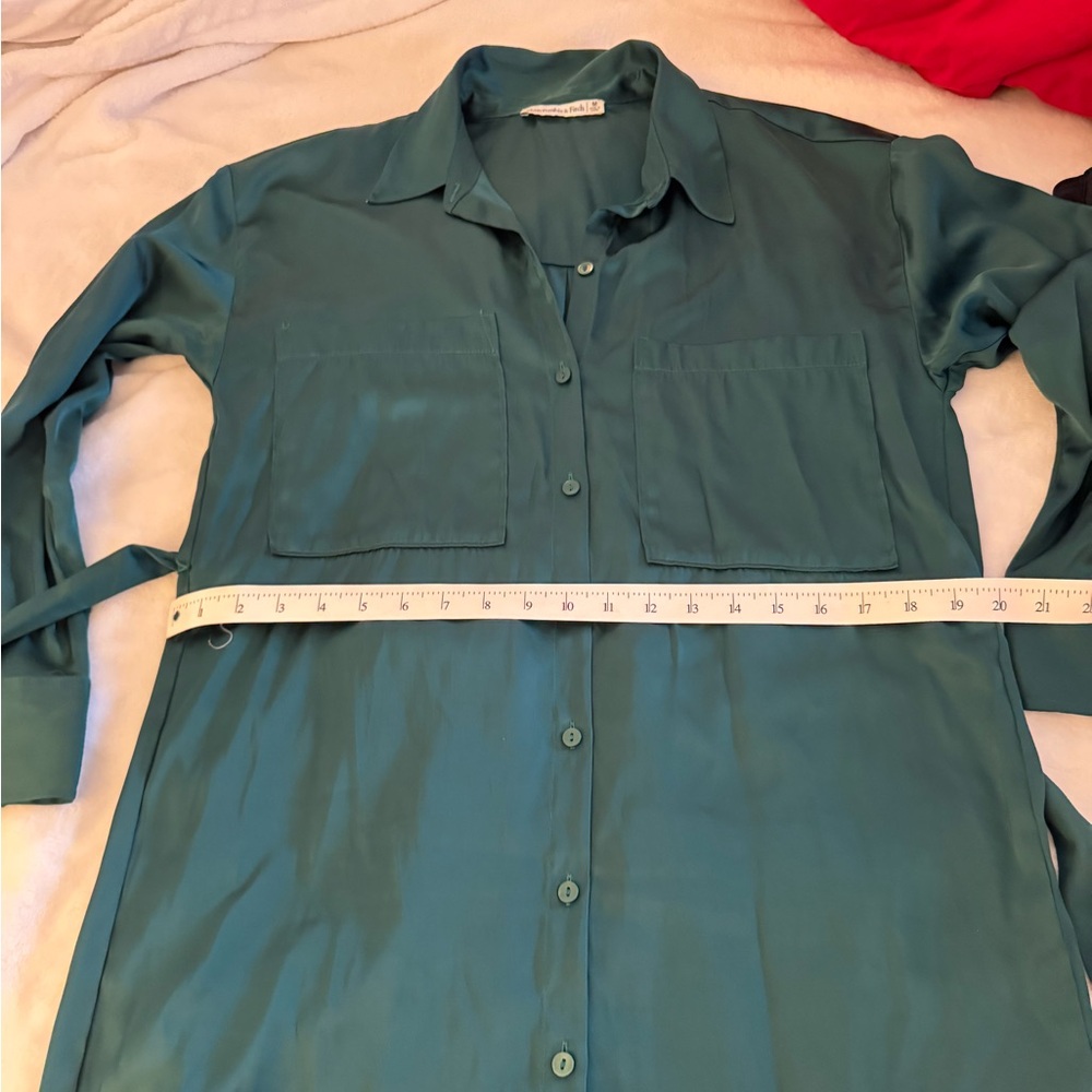 Abercrombie and Fitch satin shirt dress - Picture 6 of 16